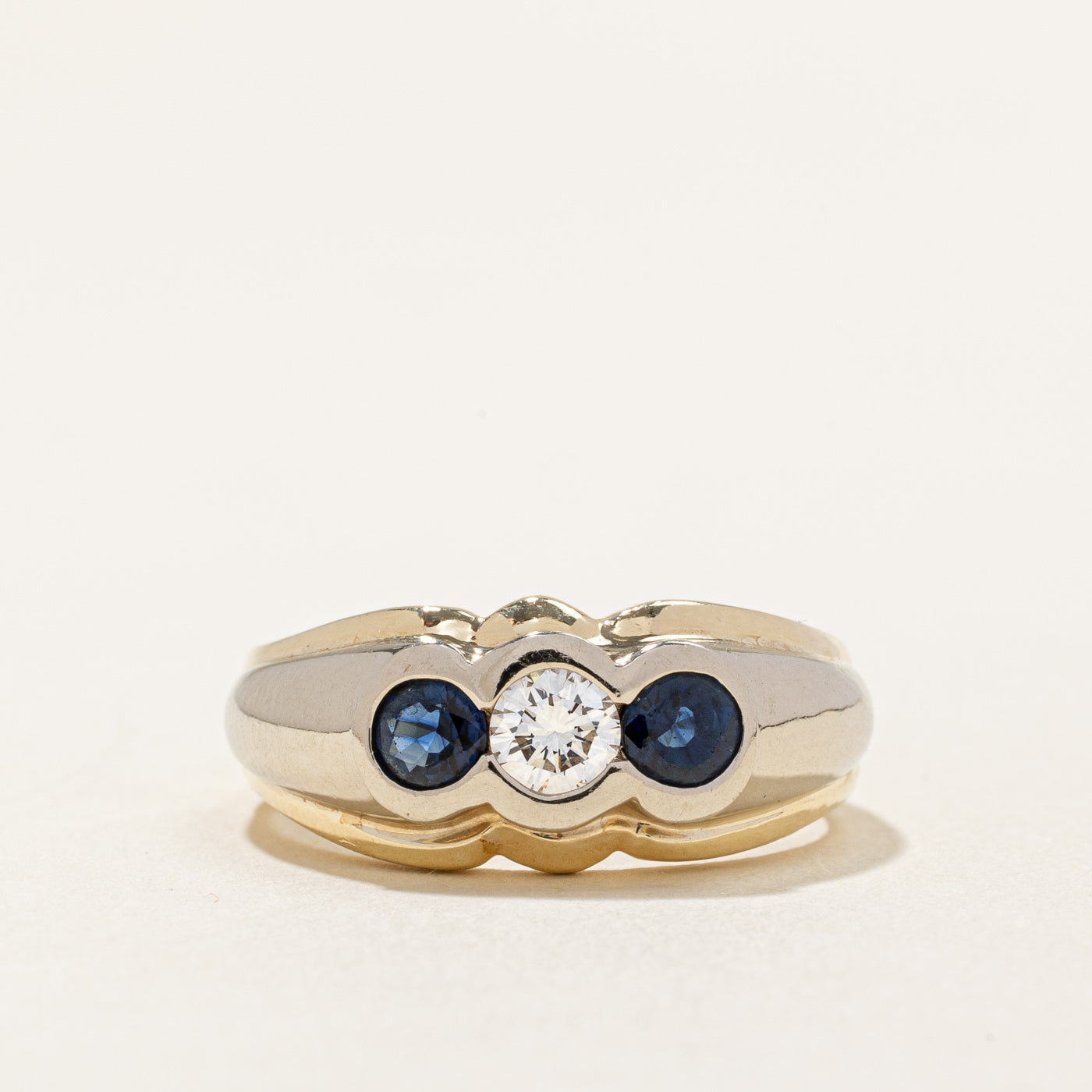 Sapphire & Diamond Ring | 0.56ctw, 0.24ct | SZ 7 |