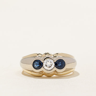 Sapphire & Diamond Ring | 0.56ctw, 0.24ct | SZ 7 |