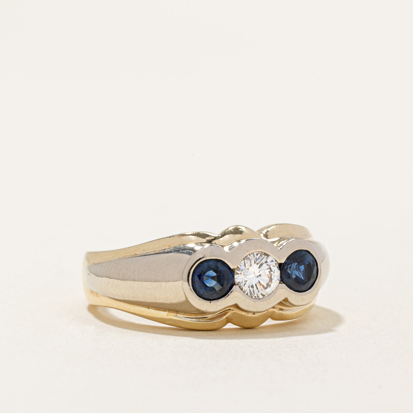 Sapphire & Diamond Ring | 0.56ctw, 0.24ct | SZ 7 |