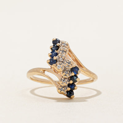 Sapphire & Diamond Waterfall Ring | 0.27ctw, 0.04ctw | SZ 5 |