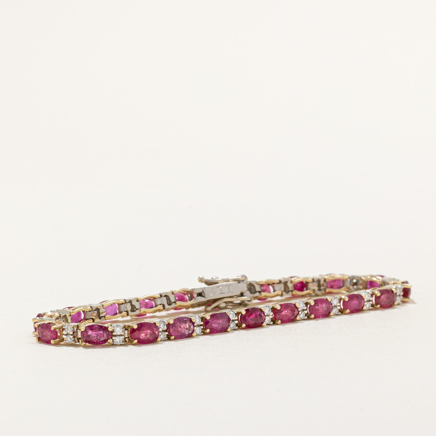 Ruby & Diamond Tennis Bracelet | 11.00ctw, 0.84ctw | 7.25" |