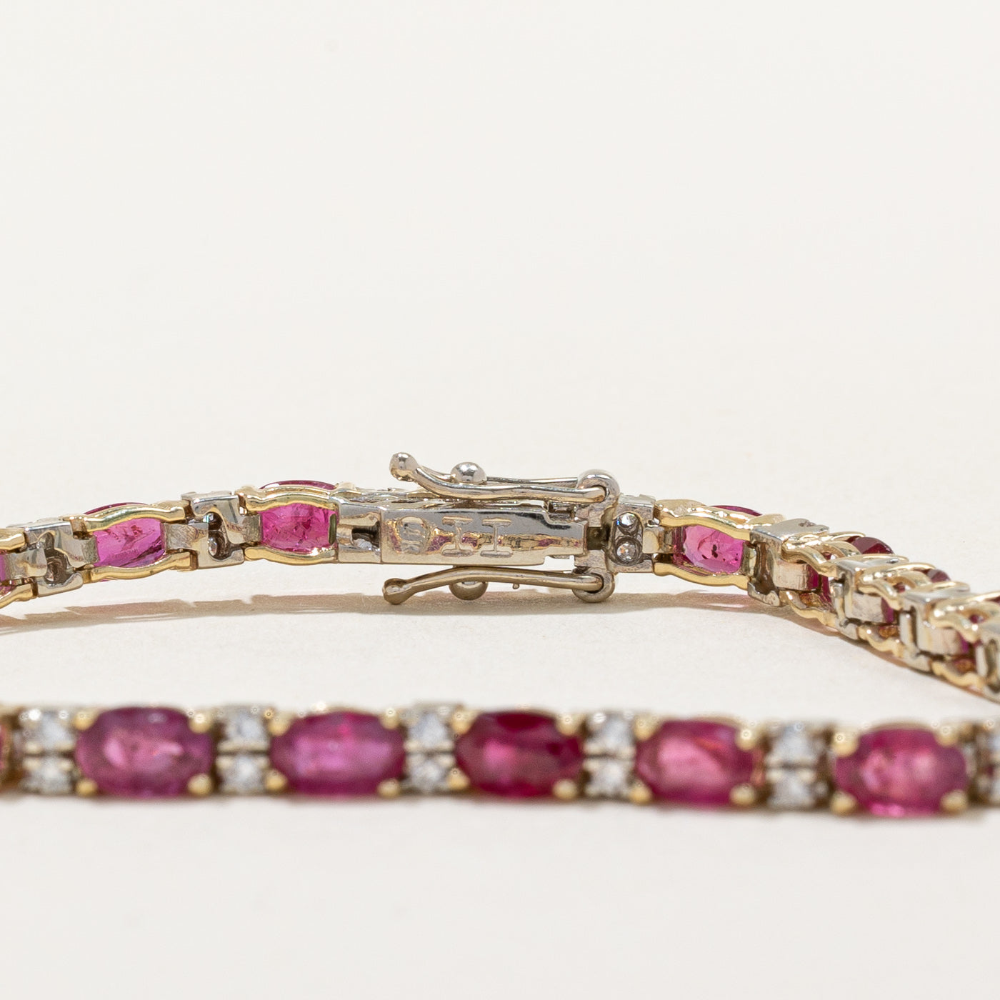 Ruby & Diamond Tennis Bracelet | 11.00ctw, 0.84ctw | 7.25" |