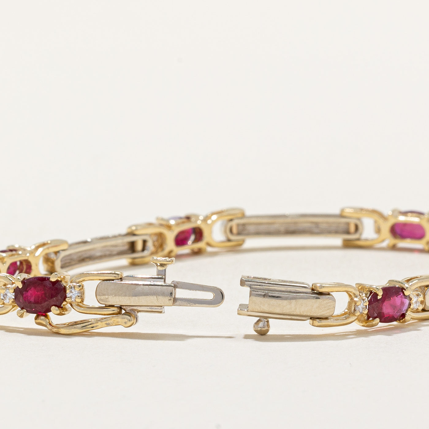 Ruby & Diamond Bracelet | 3.00ctw, 0.24ctw | 7" |