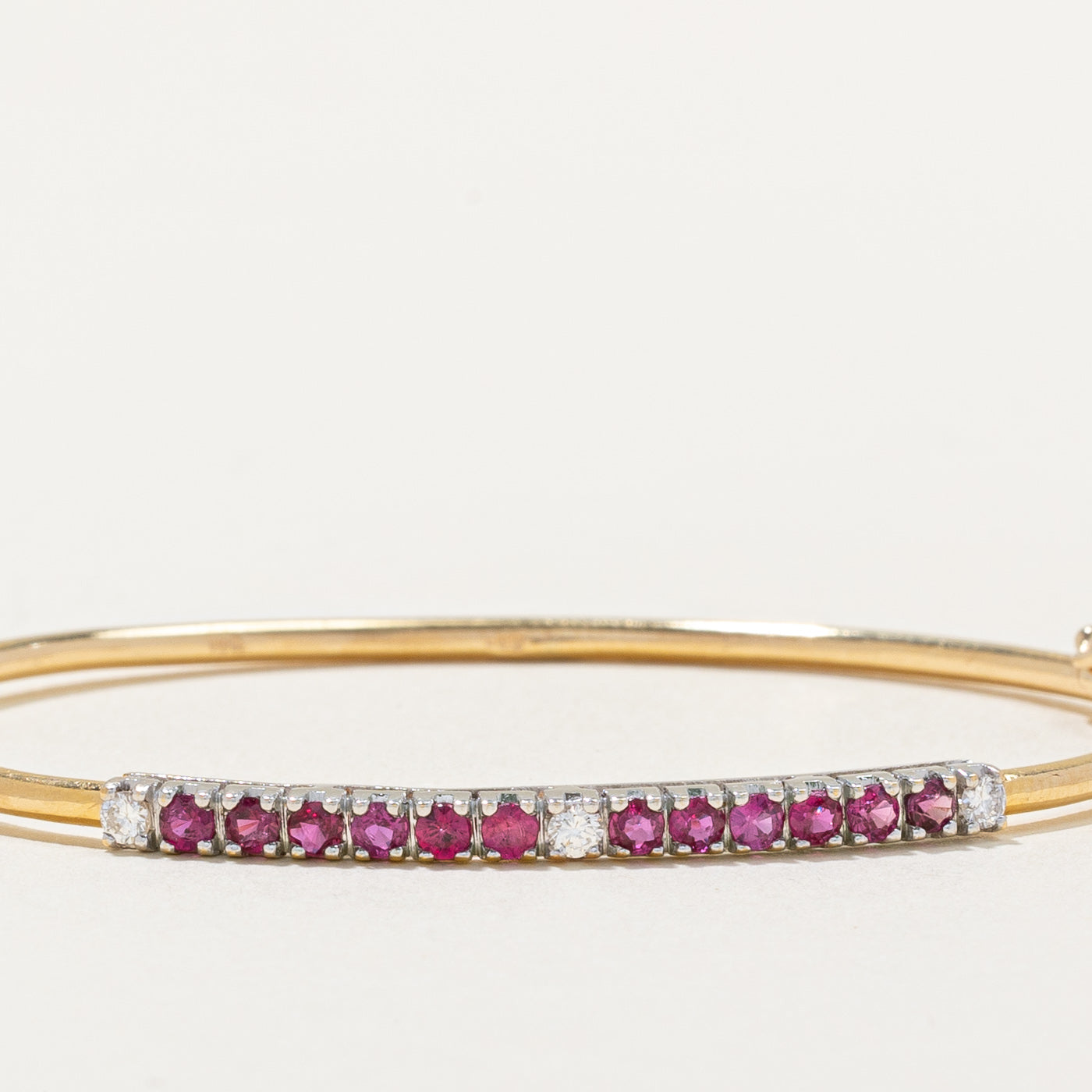 Ruby & Diamond Bracelet | 0.55ctw, 0.12ctw | 6" |