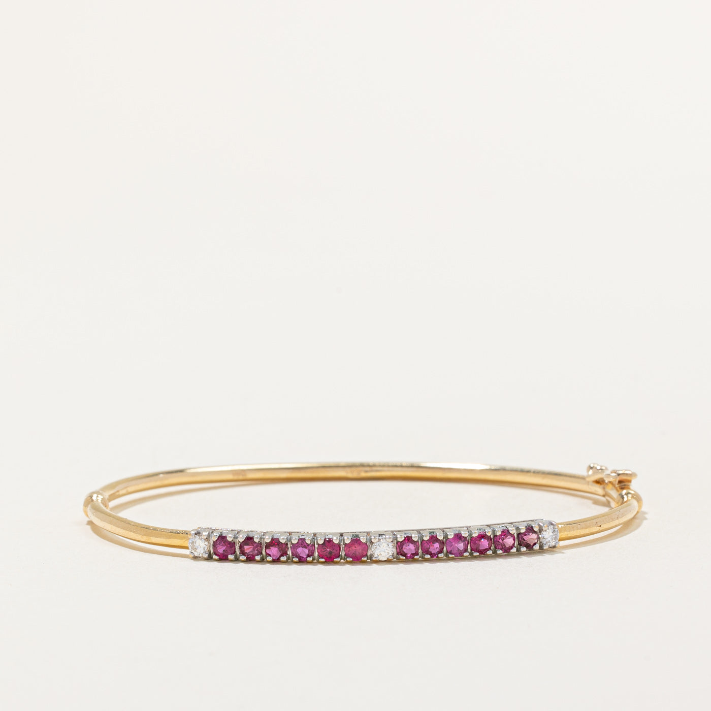 Ruby & Diamond Bracelet | 0.55ctw, 0.12ctw | 6" |