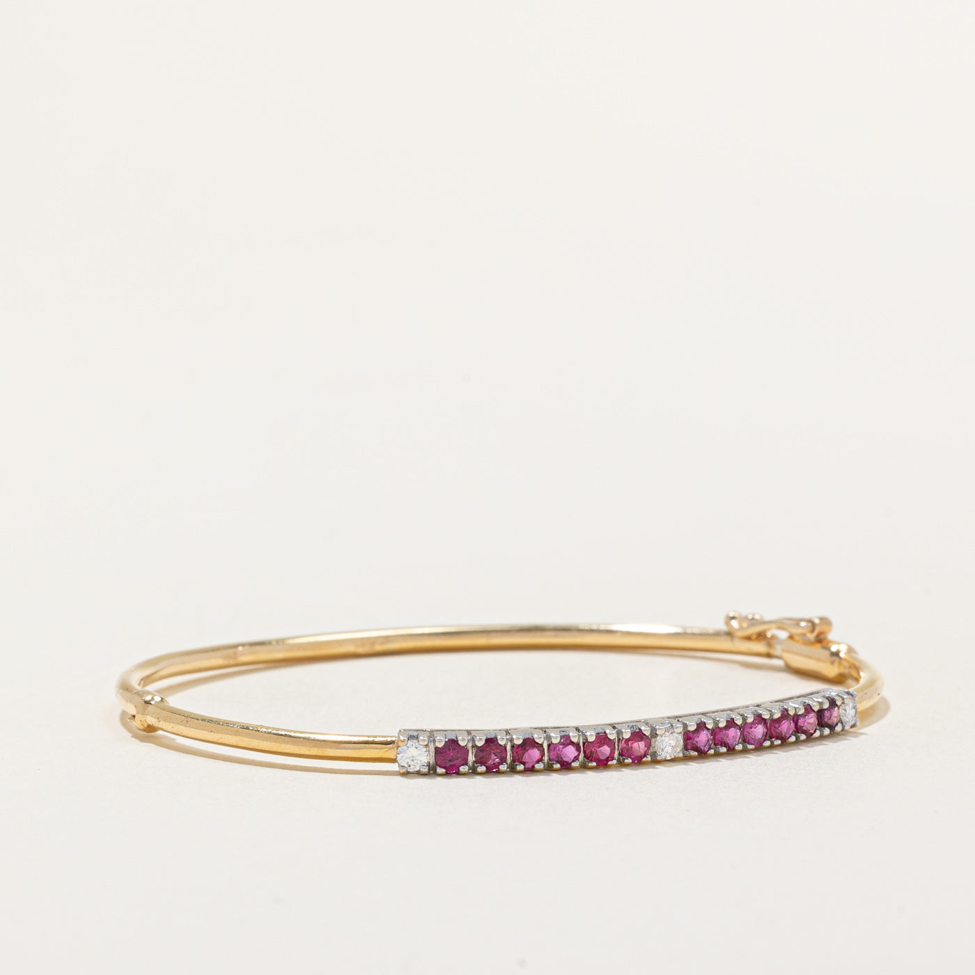 Ruby & Diamond Bracelet | 0.55ctw, 0.12ctw | 6" |