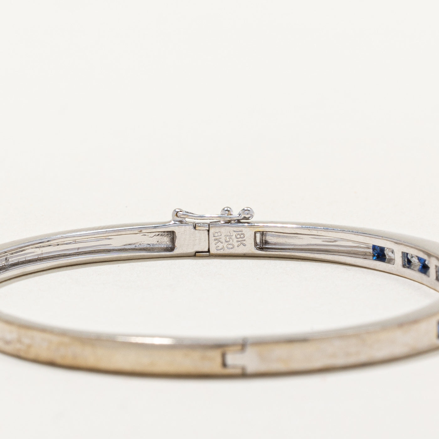 Princess Cut Sapphire & Diamond Bracelet | 0.75ctw, 0.60ctw | 6.5" |
