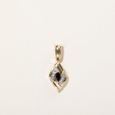 Sapphire & Diamond Pendant | 0.24ct, 0.08ctw |