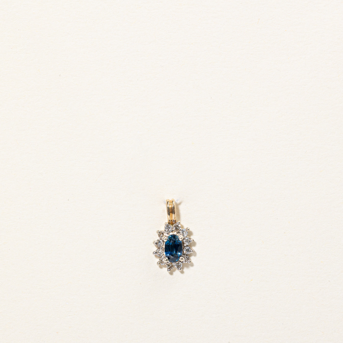 Sapphire & Diamond Pendant | 0.30ct, 0.12ctw |