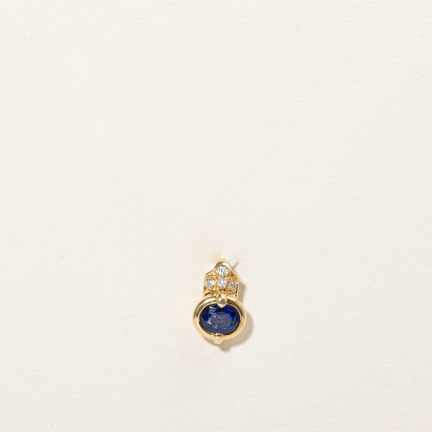 Sapphire & Diamond Pendant | 0.50ct, 0.04ctw |