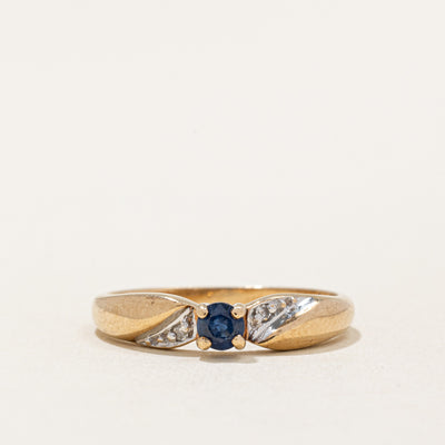 Sapphire & Diamond Ring | 0.18ct, 0.02ctw | SZ 7 |