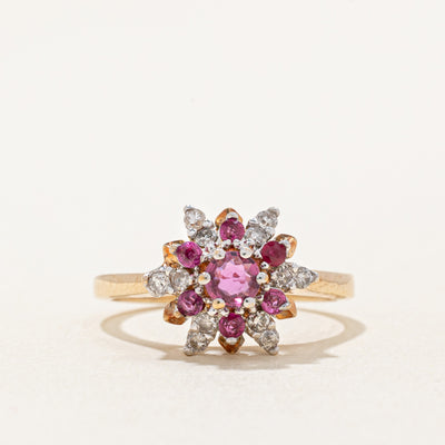 Ruby & Diamond Cocktail Ring | 0.35ctw, 0.15ctw | SZ 4.75 |
