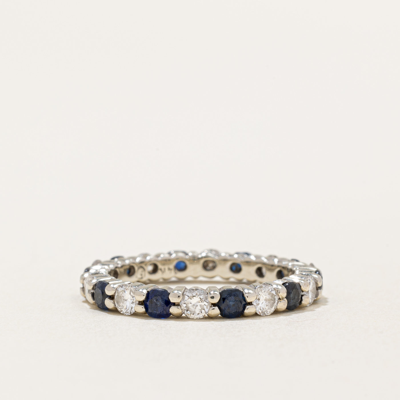 Sapphire & Diamond Eternity Ring | 0.82ctw, 0.72ctw | SZ 6.75 |