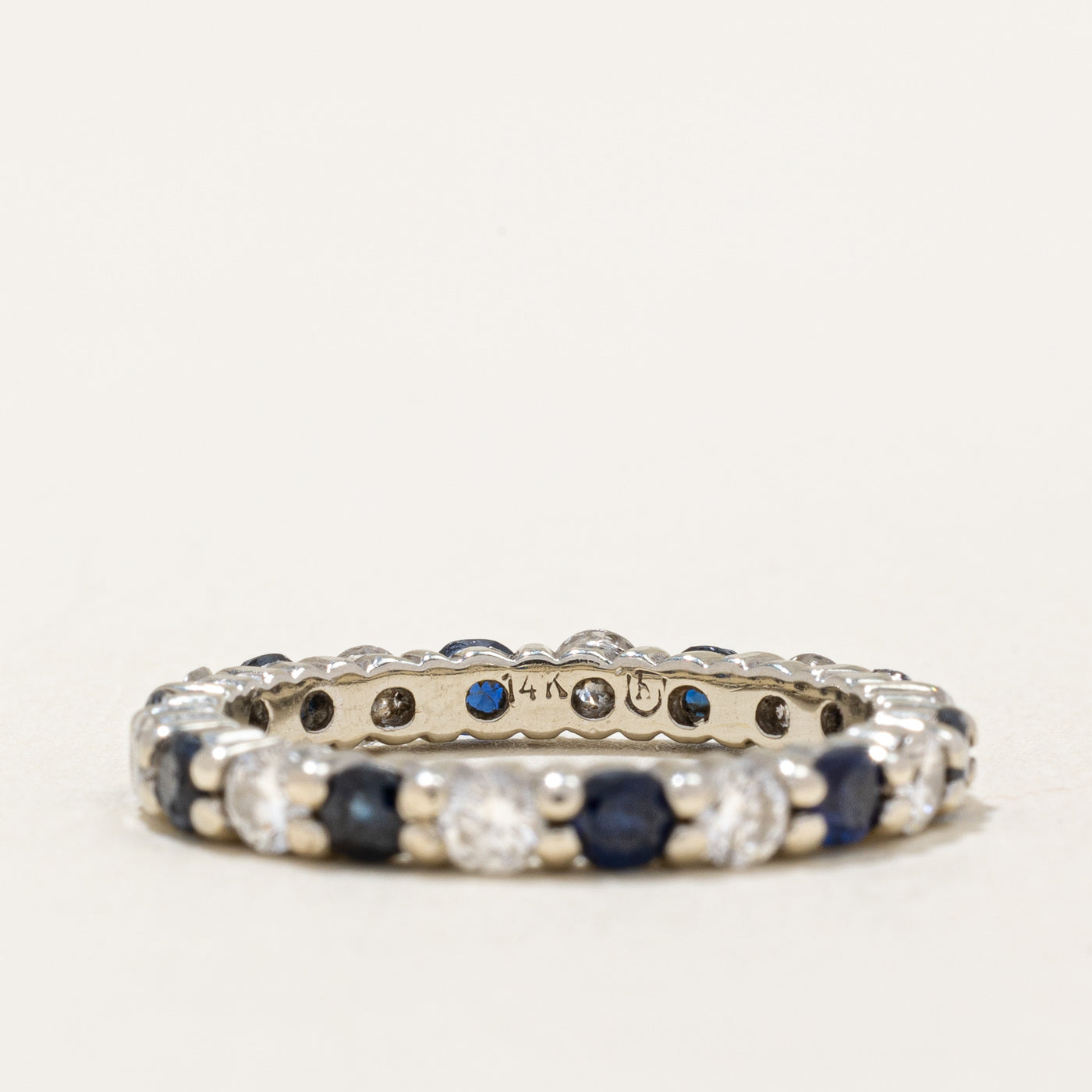 Sapphire & Diamond Eternity Ring | 0.82ctw, 0.72ctw | SZ 6.75 |