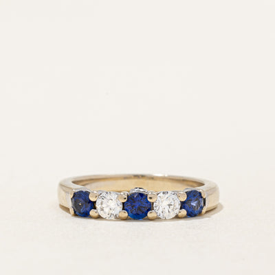 Sapphire & Diamond Ring | 0.45ctw, 0.28ctw | SZ 5.25 |