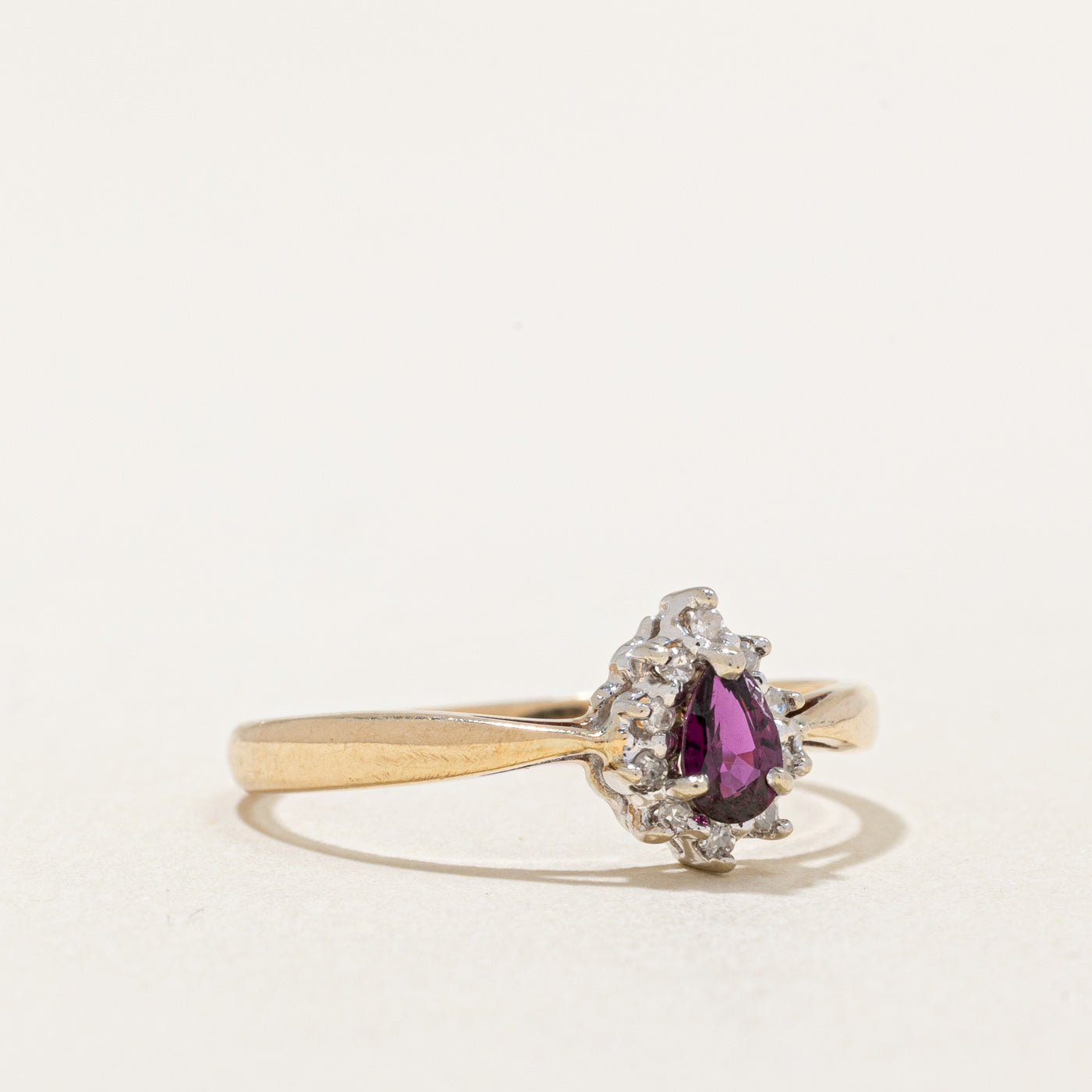 Ruby & Diamond Halo Ring | 0.18ct, 0.05ctw | SZ 7.5 |