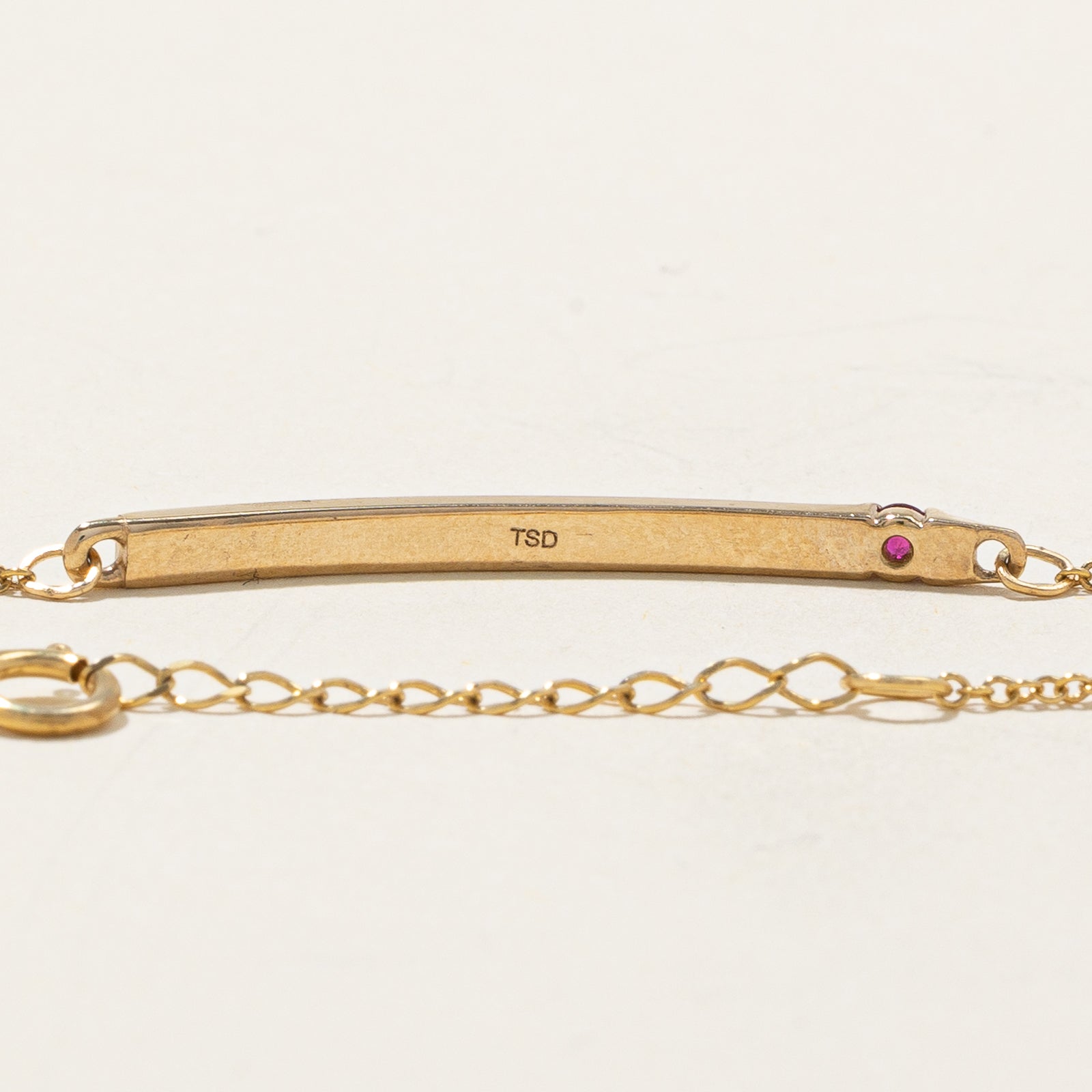 'Eternamente' Synthetic Ruby Bracelet | 0.07ct | 7.5"