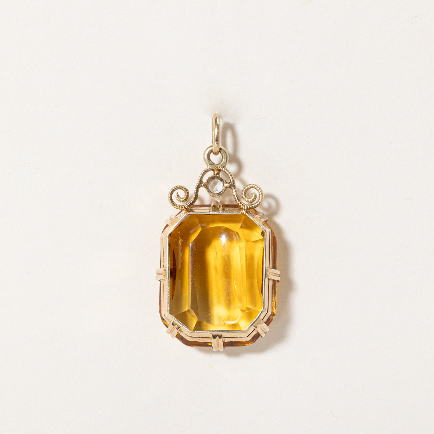 Pendentif Citrine et Aigue-marine | 20,00 ct, 0,07 ct | 
