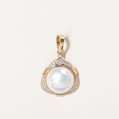 Mabe Pearl & Diamond Pendant | 0.12ctw |