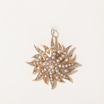 Seed Pearl Pendant & Brooch