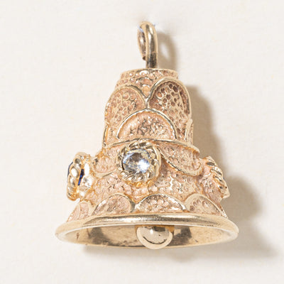 Multi Colour Synthetic Sapphire & Spinel Bell Pendant | 0.30ctw |