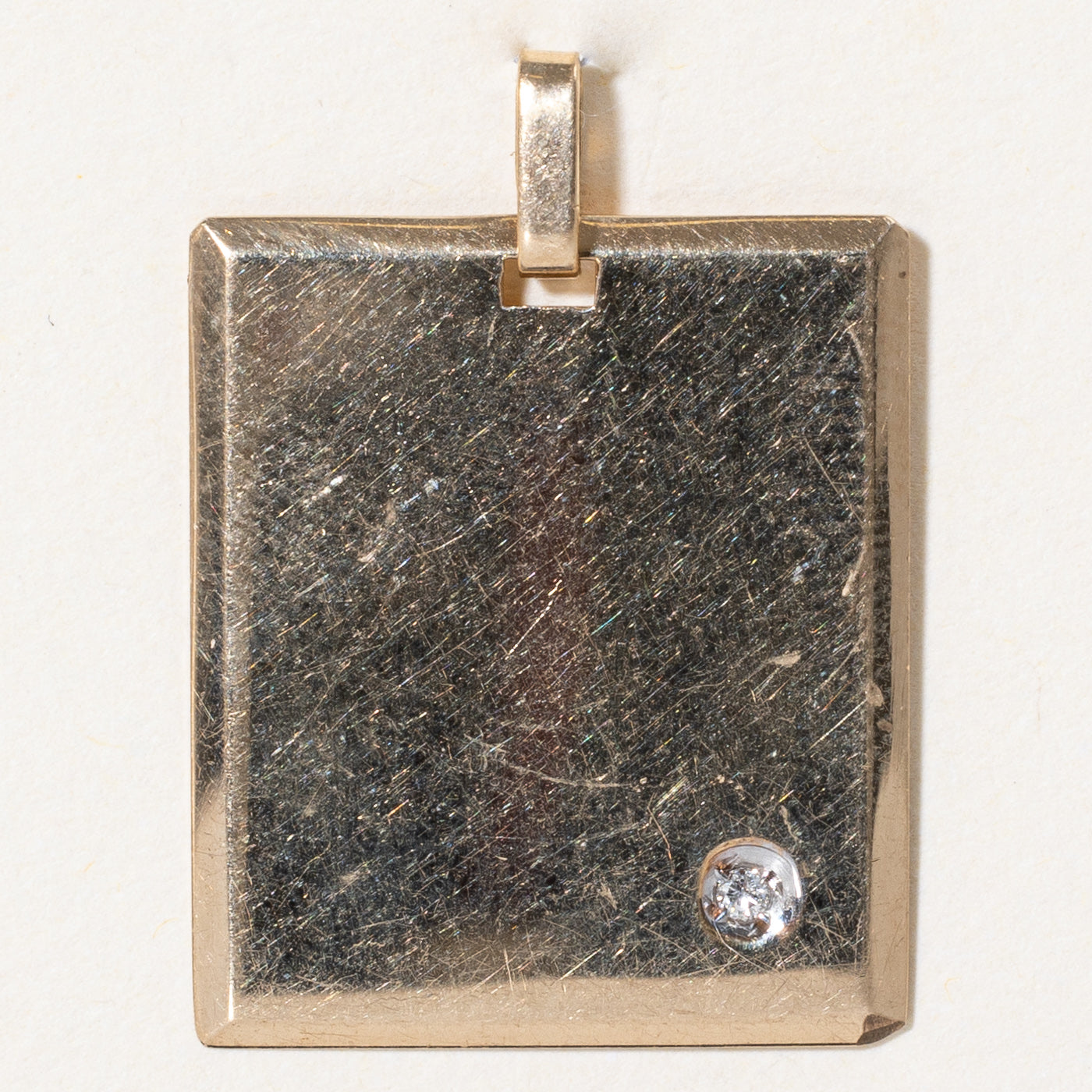 Diamond Tag Pendant | 0.01ct |