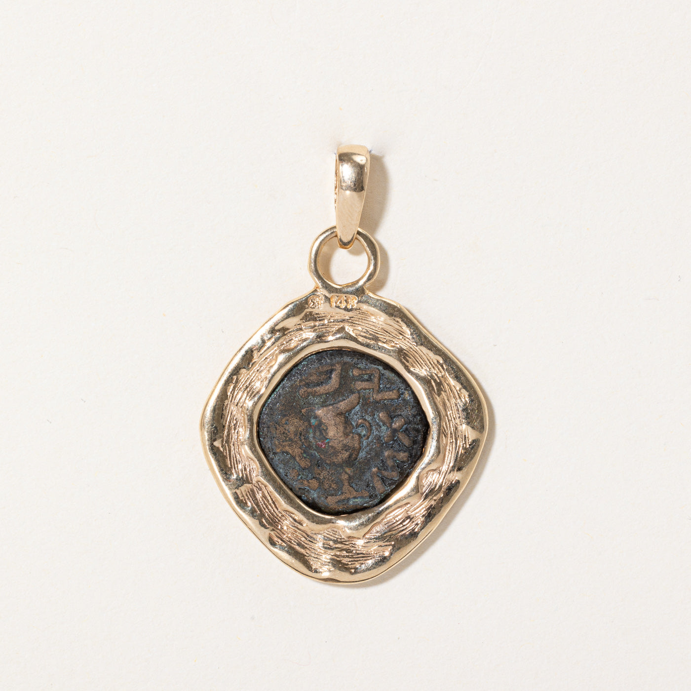 14k Yellow Gold Coin Medallion