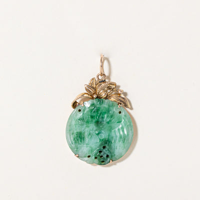 Carved Jadeite Pendant | 13.00ct |