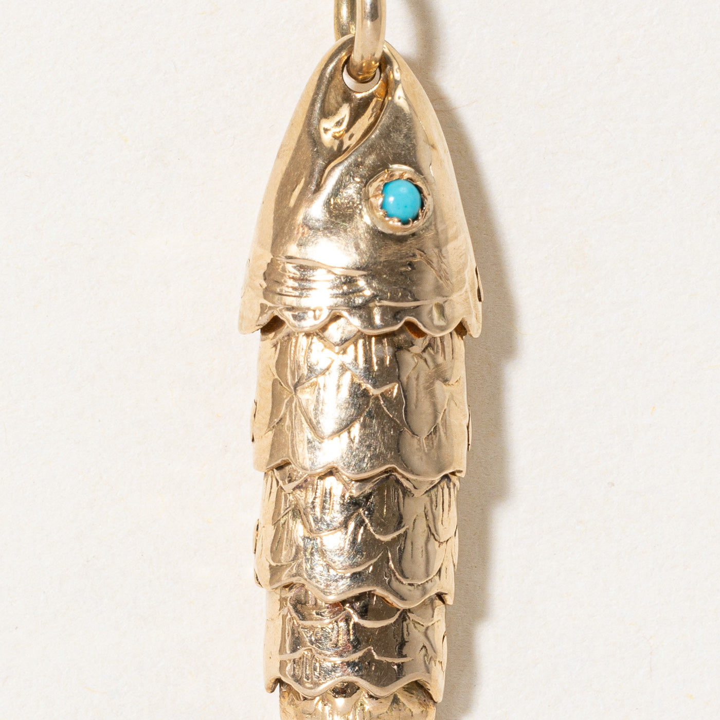 Turquoise Fish Pendant | 0.04ctw |