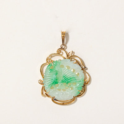 Carved Jadeite Pendant | 9.00ct |