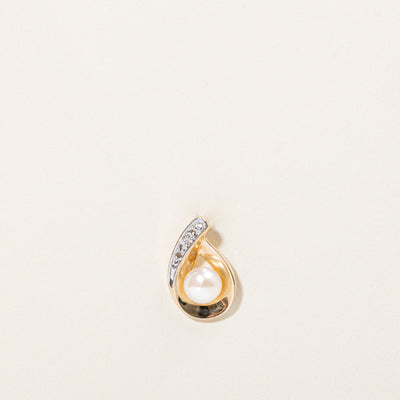 Pearl & Diamond Pendant | 0.01ct |