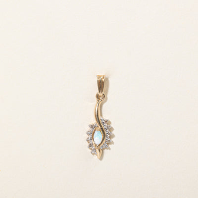 Opal & Diamond Pendant | 0.14ct, 0.05ctw |