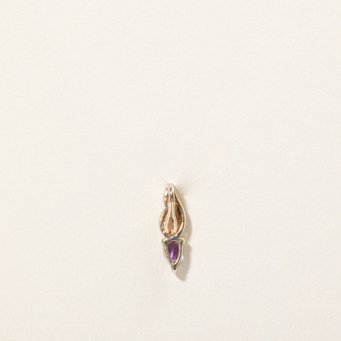 Amethyst & Diamond Pendant | 0.16ct, 0.01ct |