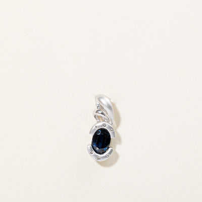 Sapphire & Diamond Pendant | 1.20ct, 0.03ctw |
