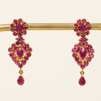 Ruby Drop Earrings | 5.50ctw |