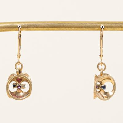 Multi Gem Earrings | 0.21ctw |