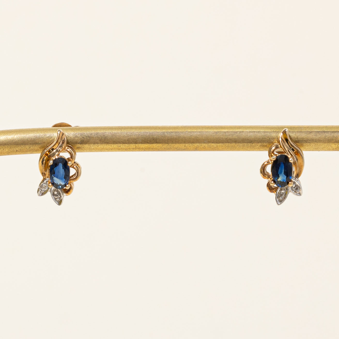 Sapphire & Diamond Earrings | 0.52ctw, 0.02ctw |