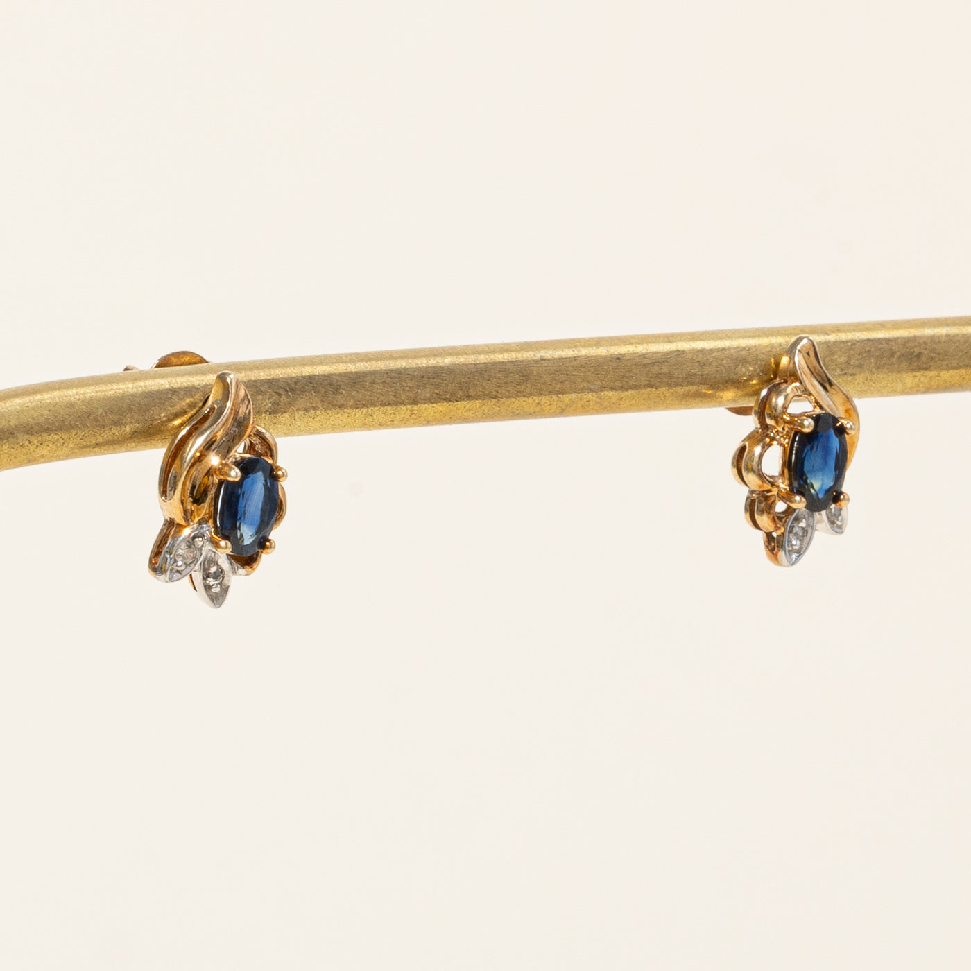 Sapphire & Diamond Earrings | 0.52ctw, 0.02ctw |