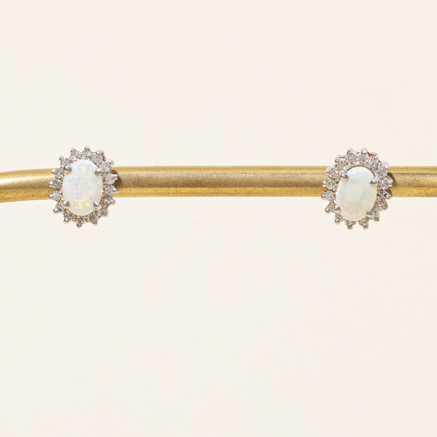 Opal & Diamond Earrings | 0.60ctw, 0.24ctw |