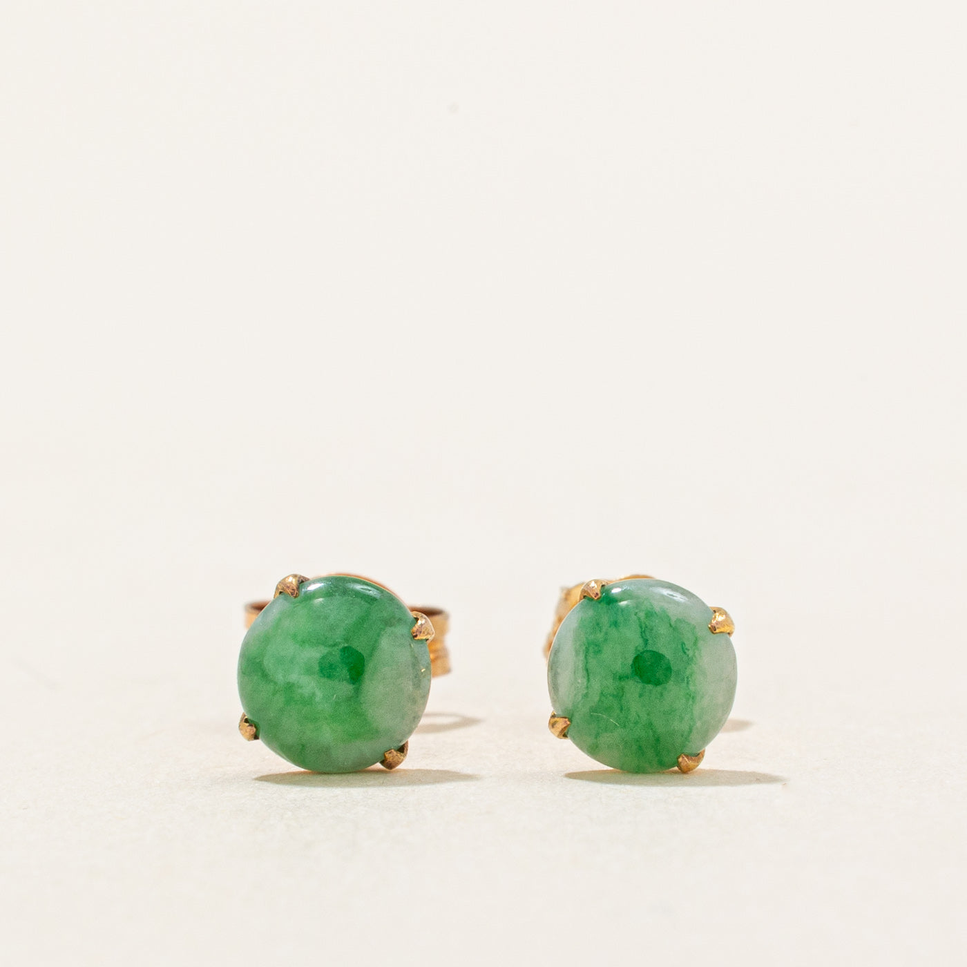 Jadeite Stud Earrings | 0.80ctw |