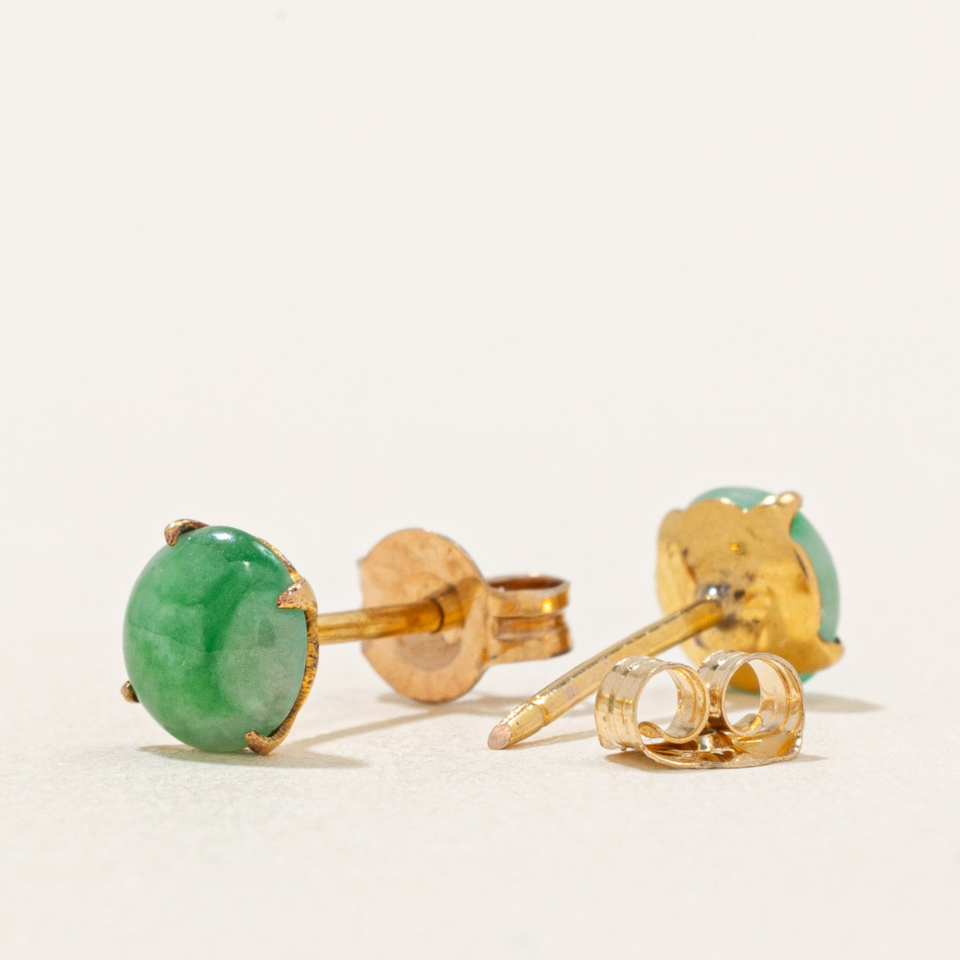 Jadeite Stud Earrings | 0.80ctw |