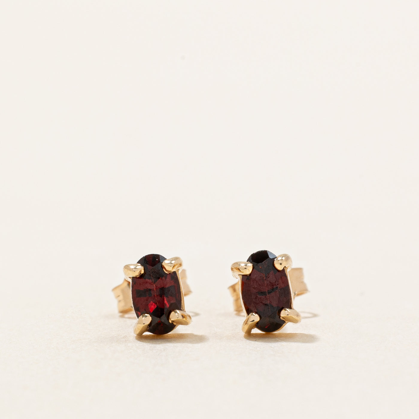 Garnet Stud Earrings | 0.50ctw |