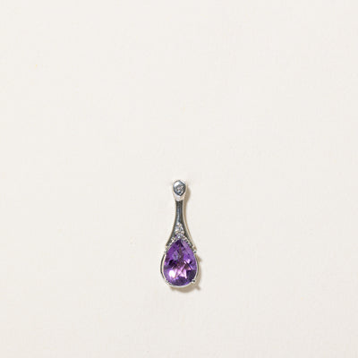 Amethyst & Diamond Pendant | 1.00ct, 0.02ctw |