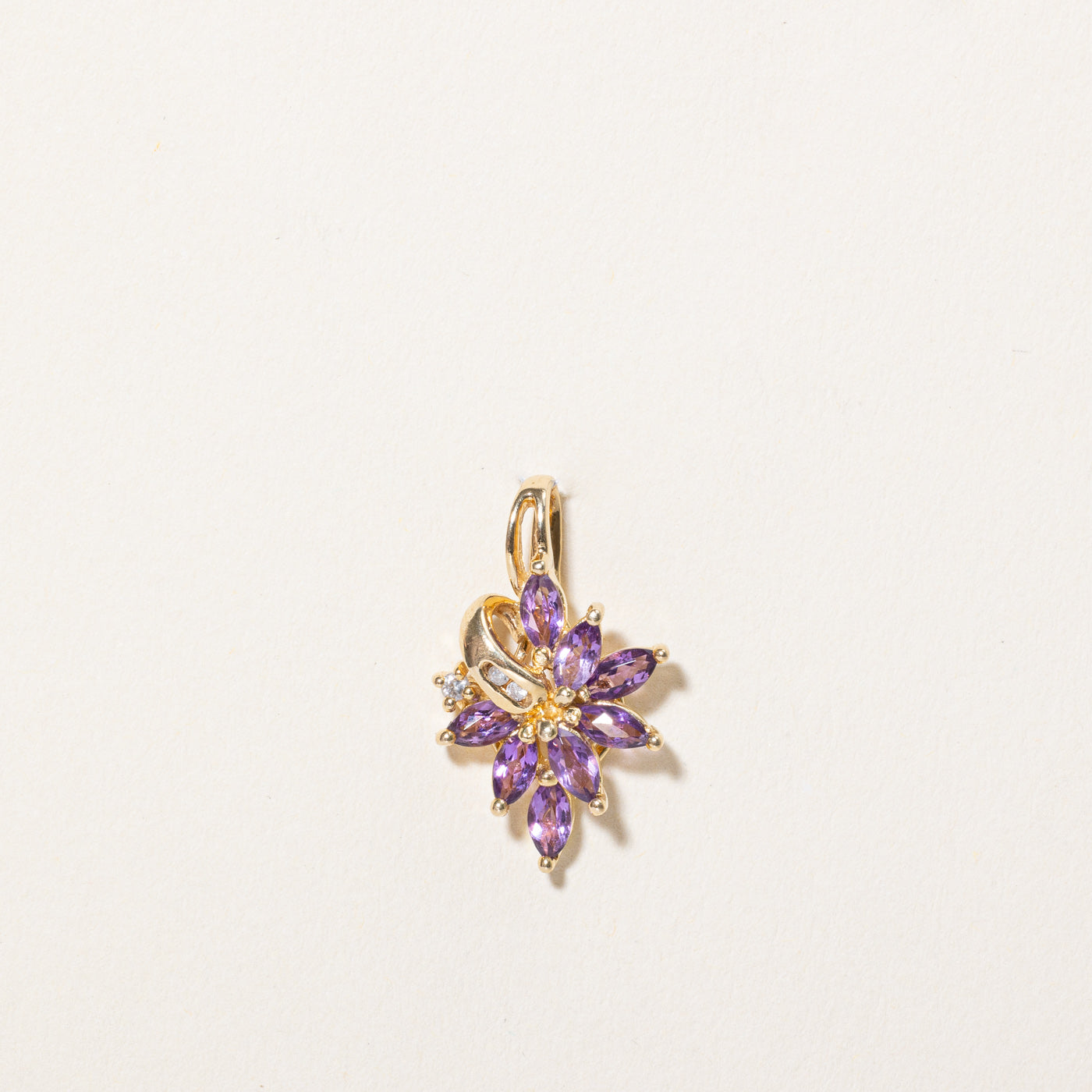 Amethyst & Diamond Pendant | 0.60ctw, 0.04ctw |