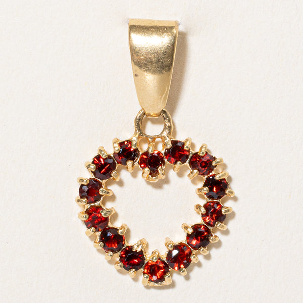 Garnet Heart Pendant | 0.70ctw |