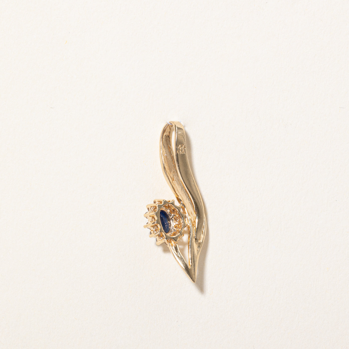 Sapphire & Diamond Pendant | 0.25ct, 0.12ctw |