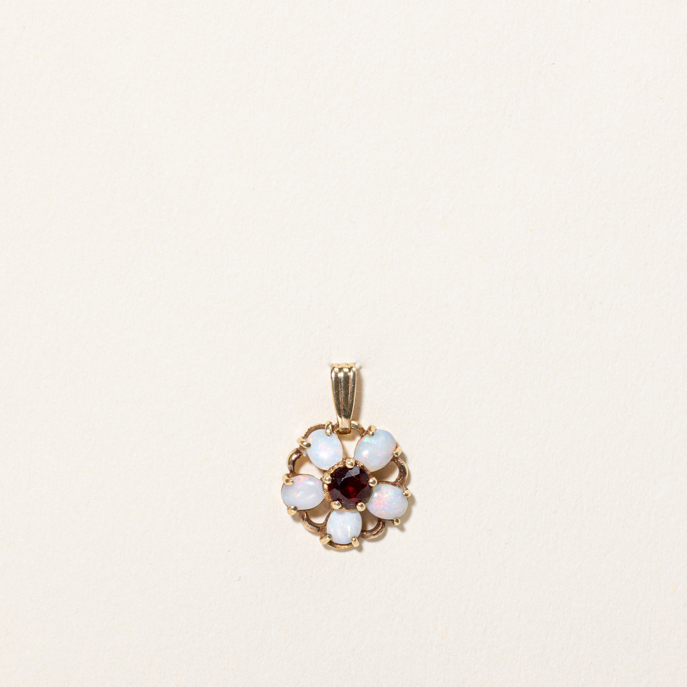 Opal & Garnet Pendant | 0.50ctw, 0.25ct |