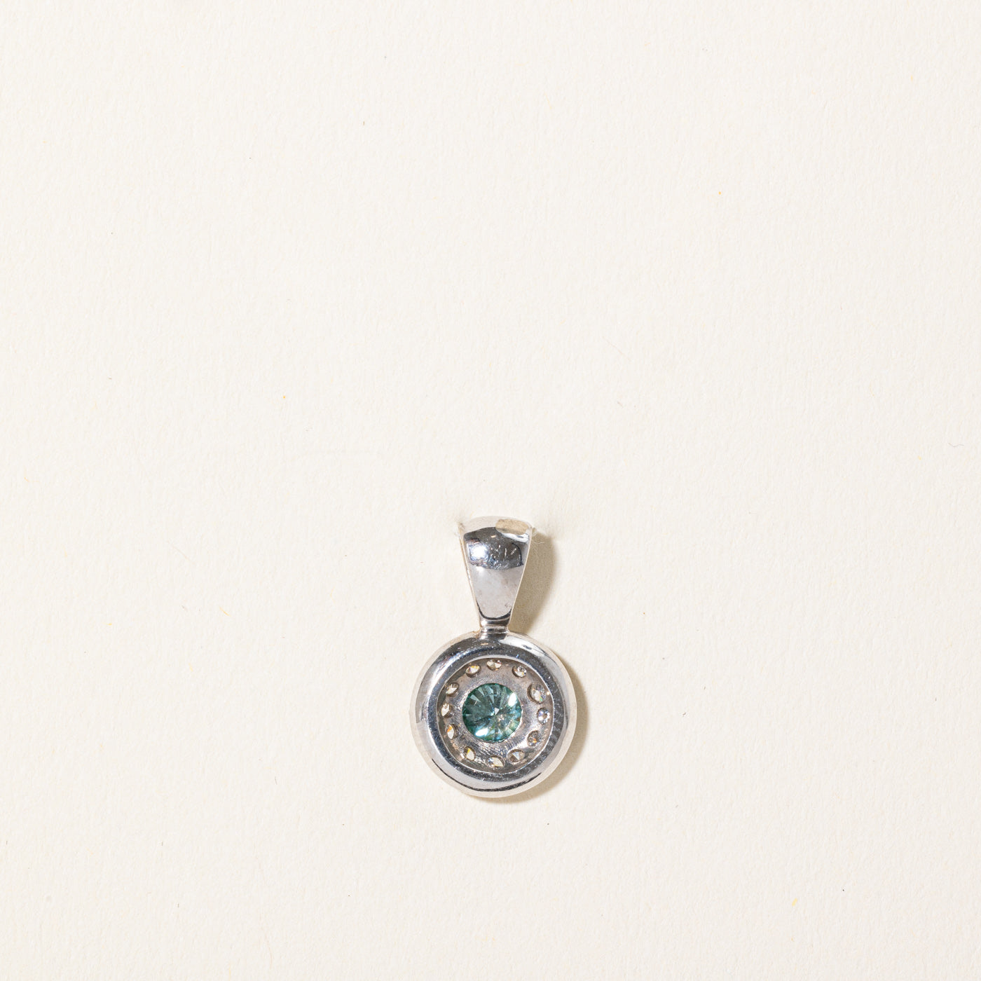 Blue & White Diamond Pendant