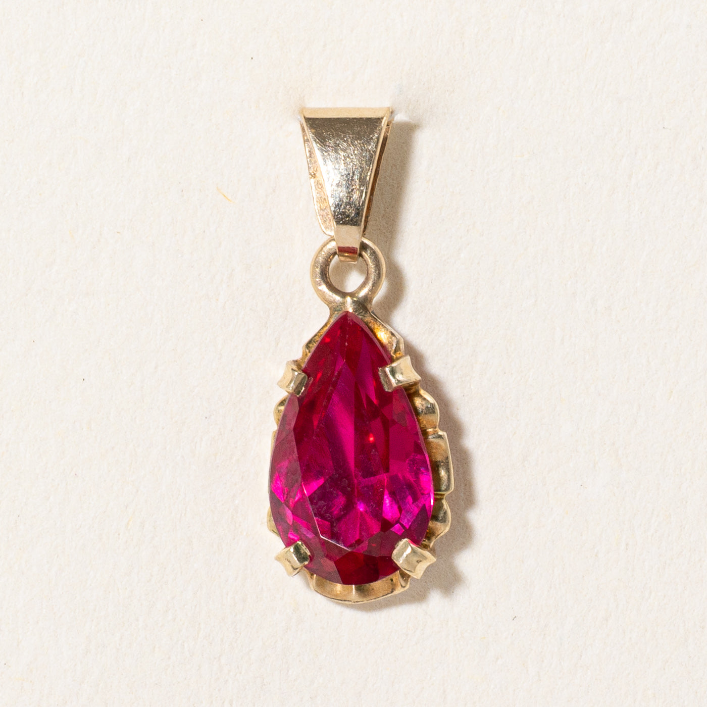 Synthetic Ruby Pendant | 1.60ct |