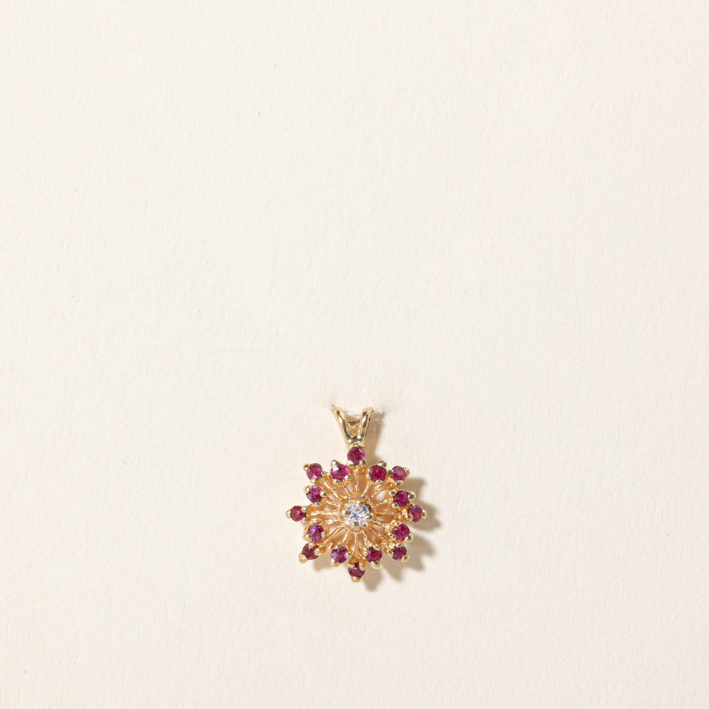 Ruby & Diamond Pendant | 0.33ctw, 0.03ct |